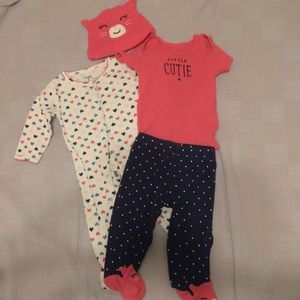 4 piece baby girl outfit